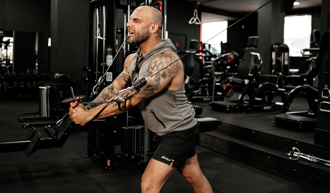 Person lifting weights